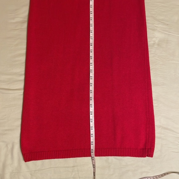 Red Sweater Midi Skirt - Picture 7 of 9